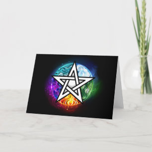 Invitation pentagramme du Wiccan