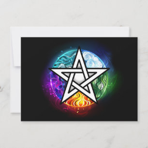 Invitation pentagramme du Wiccan