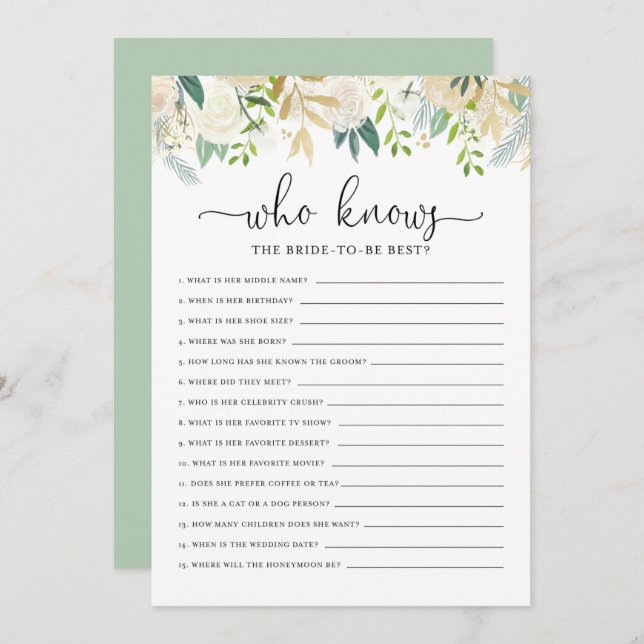 Invitation Peonies Parties scintillant qui connaît la Fête de (Devant / Derrière)