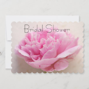 Invitation Peony closeup nuptiale