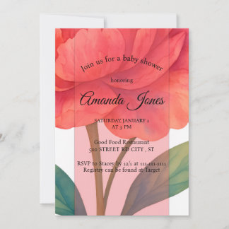 Invitation Peony In Bloom
