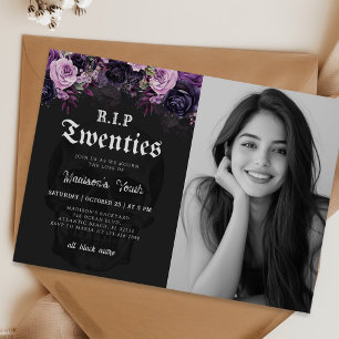 Invitation PER 20 Décès floral à ma jeunesse 30e anniversaire