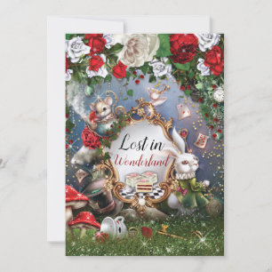 Invitation Perdu dans l'invitation de la fête du pays des mer