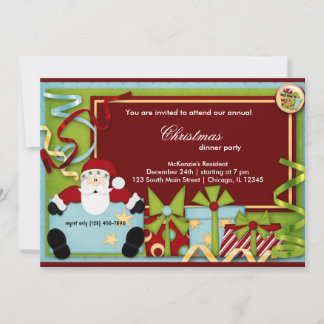 Invitation Père Noël Baby