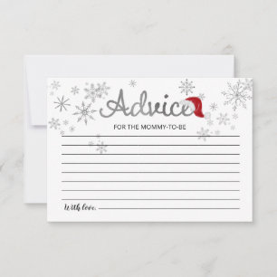 Invitation Père Noël Baby Christmas Baby shower Conseils Cart