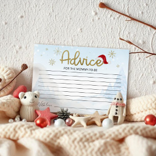 Invitation Père Noël Baby Christmas Baby shower Conseils Cart