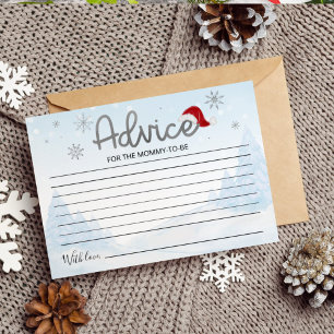 Invitation Père Noël Baby Christmas Baby shower Conseils Cart