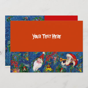 INVITATION PÈRE NOËL BUGLER MUSICAL NOËL SOIRÉE FÊTE DE VACAN