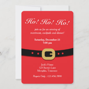 Invitation père Noël Coat Holiday