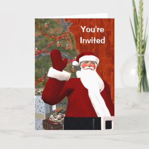 Invitation Père Noël dit que vous êtes invité