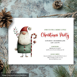 Invitation Père Noël drôle et ludique Fête de Noël à l'aquare