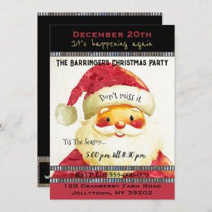 Invitation Père Noël est en route pour Noël