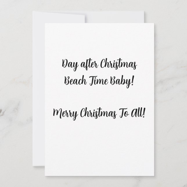 Invitation Père Noël et ses Ray-Bans - Mariez Noël ! (Dos)