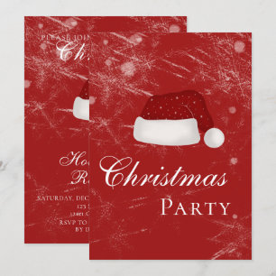 Invitation Père Noël fête de Noël Casquette hiver