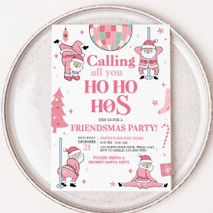 Invitation Père Noël Friendsmas Noël