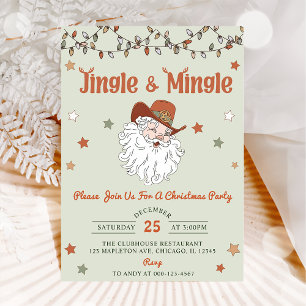 Invitation Père Noël Jingle & Mingle Christmas Party