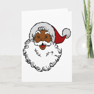 Invitation Père Noël noir africain Noël