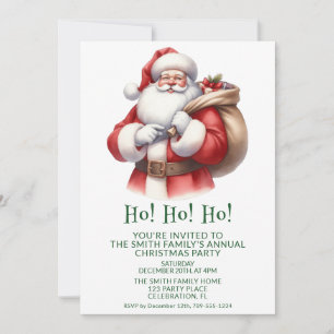 Invitation Père Noël Présente le Parti Vert
