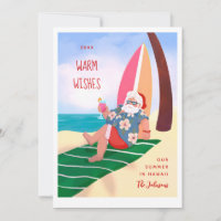 Père Noël sur la plage Vacances d'été