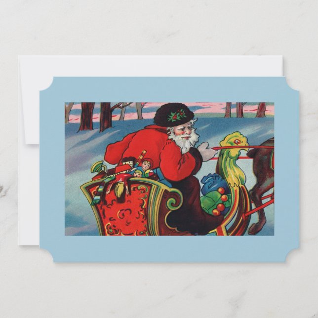 Invitation Père Noël victorienne (Devant)