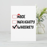 Père Noël Whiskey Mauvais Bon Liste de Noël