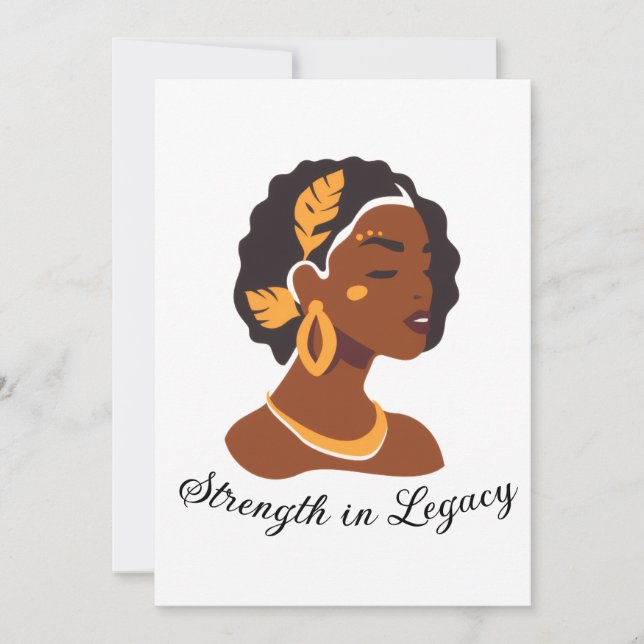 Invitation Perfect for Black History Month 2026 celebration  (Devant)