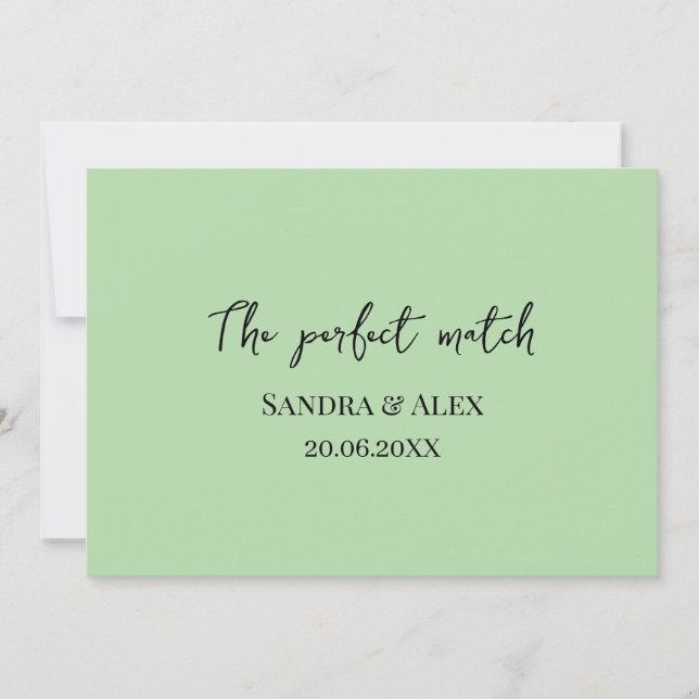 Invitation Perfect Match Wedding Matchbox – Premium Edition (Devant)