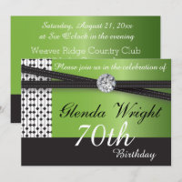 Peridot élégant et fête d'anniversaire noire