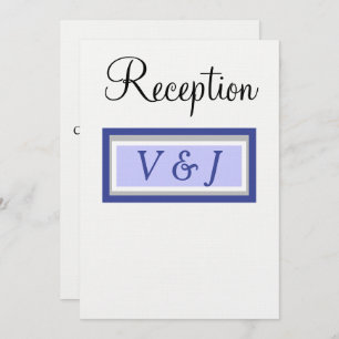 Invitation Période d'invitation de mariage Monogramme