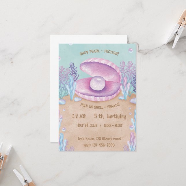 Invitation Perle-fection (Devant/Arrière en situation)