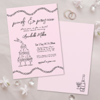 Perles Dessinées à la Main Fête de Mariage Prosecc