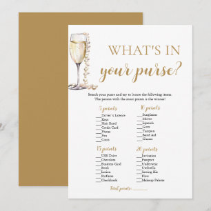 Invitation Perles dorées & Prosecco Qu'est-ce qu'il y a dans