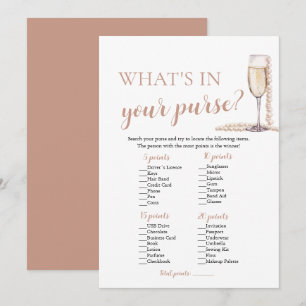Invitation Perles Modernes & Jeu de Prosecco Qu'est-ce qu'il