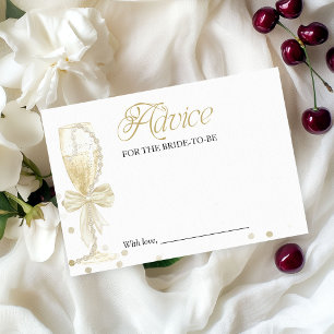 Invitation Perles & Prosecco : Carton de conseils pour l'ente