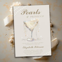 Perles Prosecco Ivoire Élégant Brunch Enterrement