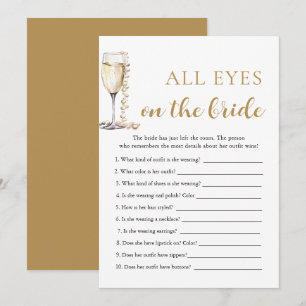 Invitation Perles & Prosecco Tous les Regards Sur la Mariée J