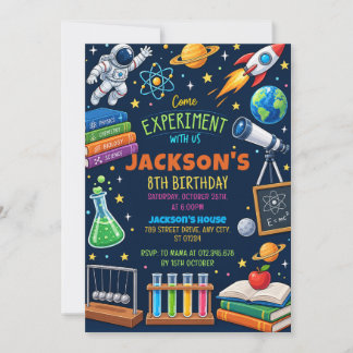 Invitation Personal Mad Science Experiment Birthday