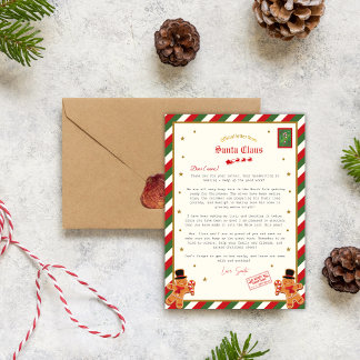 Invitation Personalised Official Letter from Santa Nice List