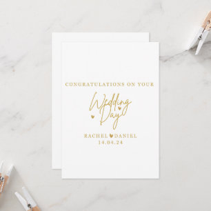 Invitation Personalised Wedding Day Card - Happily Ever After