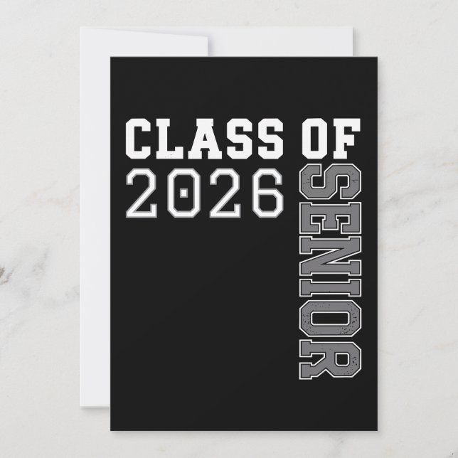 Invitation Personalized Class Of 2026 Senior Graduation (Devant)