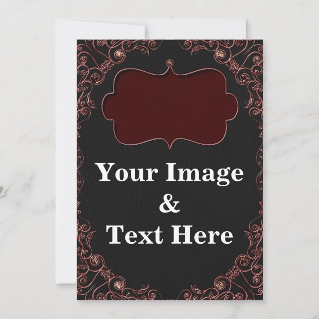 Invitation Personalized Custom Your Own Photo & Text Invitati (Devant)