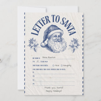 Invitation Personalized Official North Pole Letter From Santa