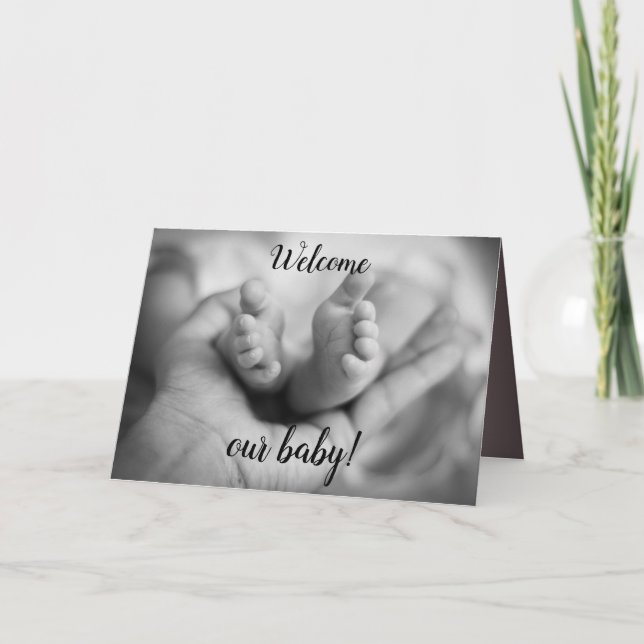Invitation Personalized Tiny Baby Toes (Devant)
