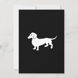 Invitation Personnalisable Dachshund simple