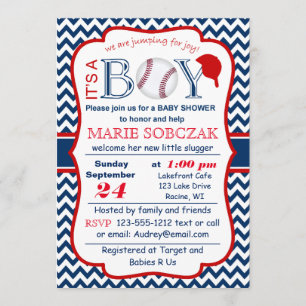 Invitation personnalisable de baby shower de