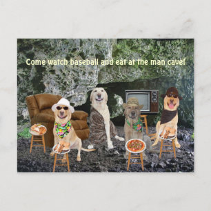 Invitation personnalisable de caverne d'homme