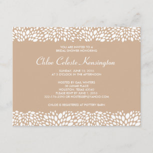 Invitation personnalisable de Fête de la mariée de