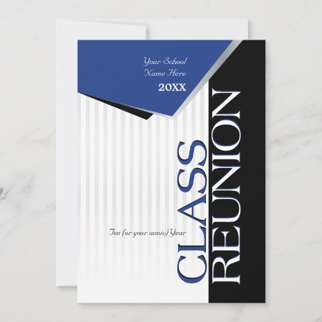 Invitation personnalisable de la Réunion de classe (Devant)