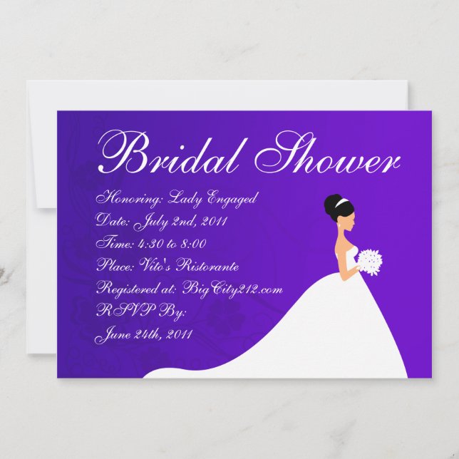 Invitation PERSONNALISABLE de mariage (Devant)