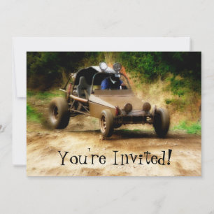 Invitation Personnalisable Dune Buggy Mudfest - Vous êtes inv